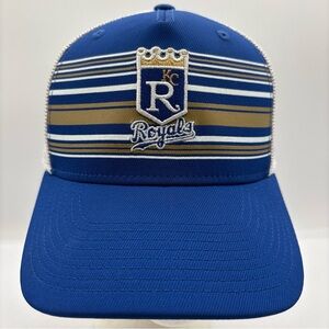 Kansas City Royals MLB 47 Brand Cooperstown Collection White/Blue Fitted Hat OSS
